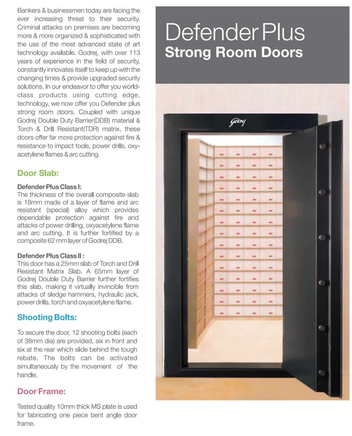 Defender Plus Strong Room Doors from Sidharth Enterprises